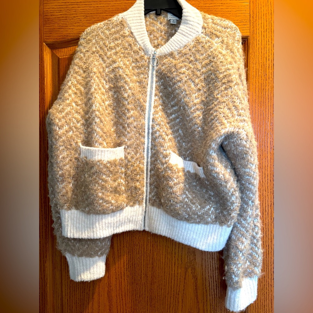 Women’s Lady Bomber Jacket - A New Day Camel Size Medium - Never Worn